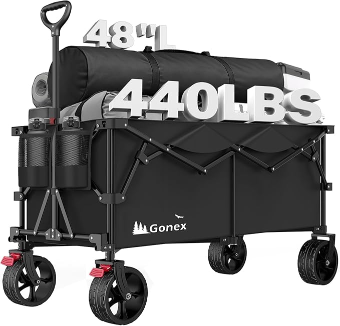 Gonex 48''L Collapsible Foldable Heavy Duty Oversized Wagon by Gonex