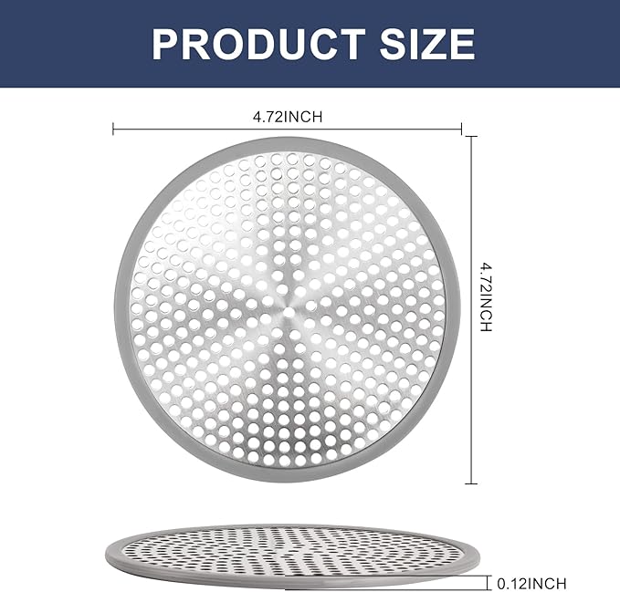 Heavy Duty Stainless Steel Drain Protector, Outside Diameter 4.75" Mesh Metal - Image 2