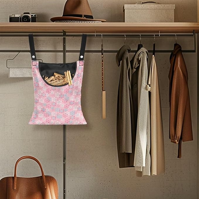 Clothes Pin Hanging Bag, Clothes Pins Bag Holder Outdoor 4.Stylish Clothespin - Image 4