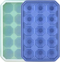 Ice Cube Trays with Silicone Lid, 15 Grid Diamond Shaped Ice Tray Easy Release by Guardians