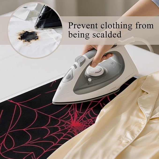 Ironing Mat Red Spider Web Portable Ironing Pad Blanket - Image 5