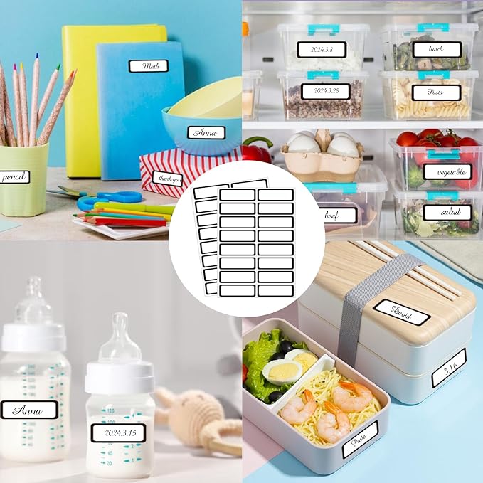 STARLIBOO Color-Coding Removable Labels, Rectangular 1 x 3"" Freezer Labels - Image 5
