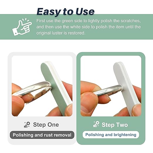 CATIFLIN 20pcs Scratch Removal Silver Polish Sticks, Double-Sided Sanding Sticks - Image 5