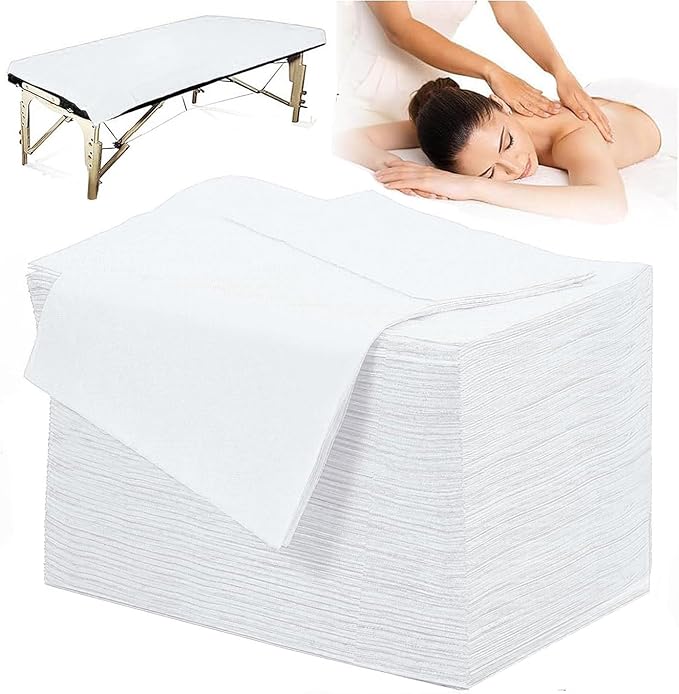 Disposable Bed Sheets 100 Pcs Massage Table Covers 31"x71" Non Woven Fabric by SHENKUAI