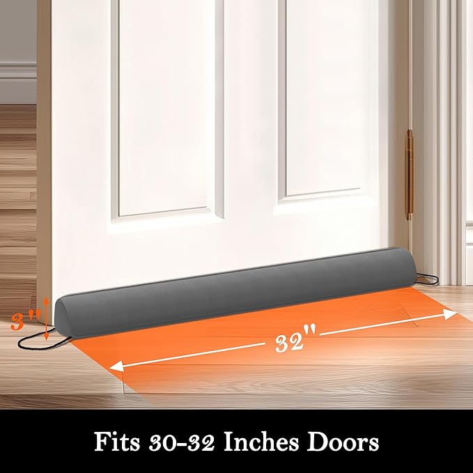 Sunolga 32" Door Draft Stopper Blocks Hot and Cold Air - Image 2