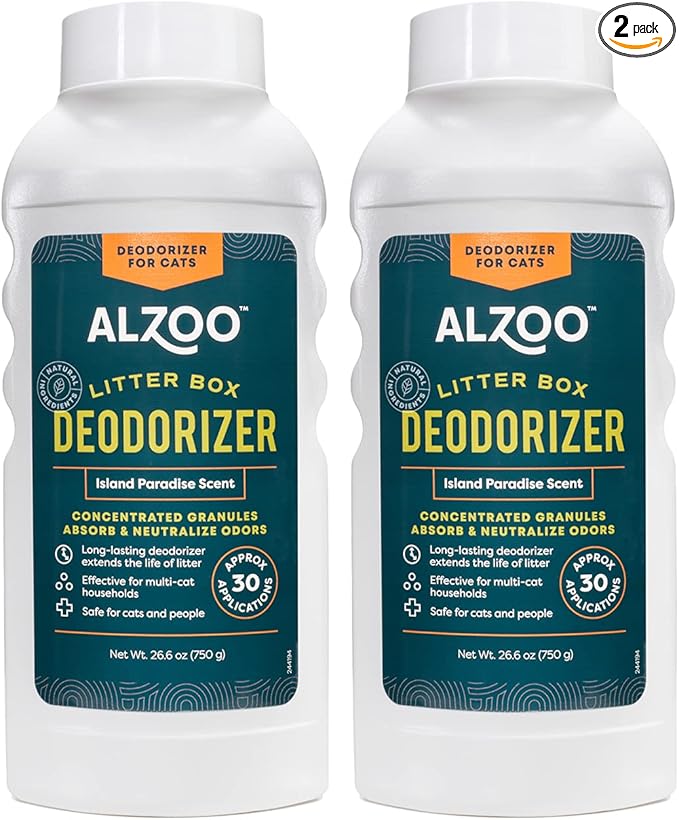 ALZOO Cat Litter Deodorizer, Concentrated Granules Absorb & Help Neutralize by ALZOO