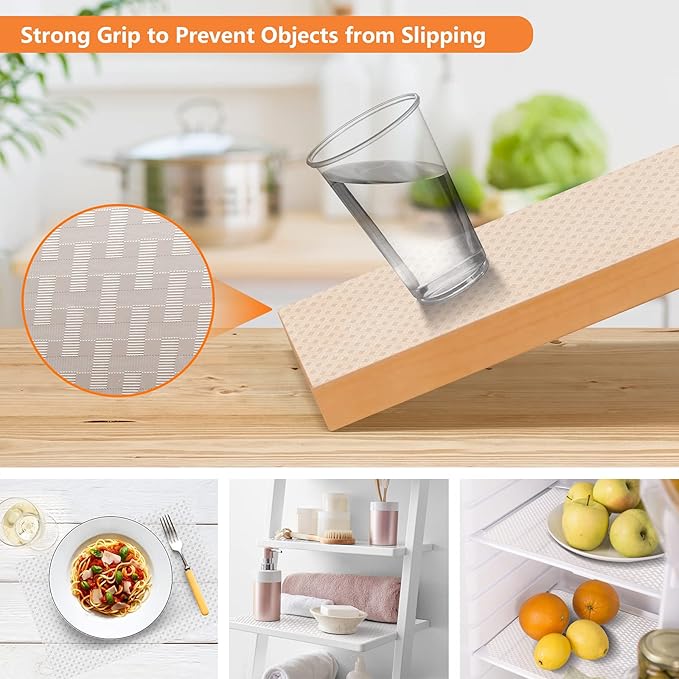 Shelf Liners for Kitchen Cabinets, Waterproof Kitchen Cupboard Liner, - Image 5