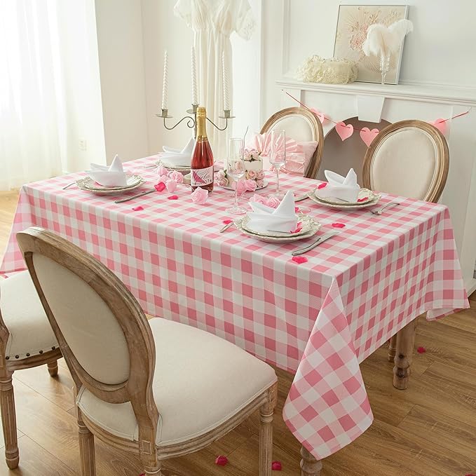 Classic Gingham Buffalo Tablecloth Fabric - Image 2