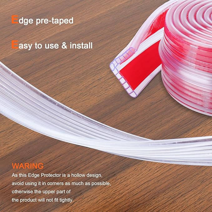 HOMREALM Baby Proofing 7.05ft Long Corner Protector Baby Corner Guards - Image 4