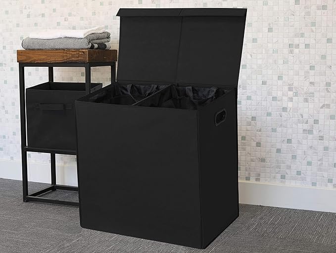 Simple Houseware Double Laundry Hamper - Image 5