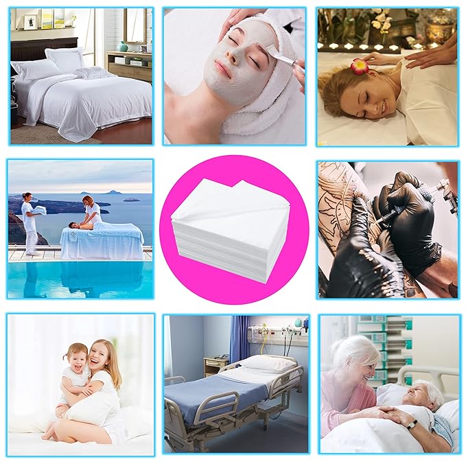 400 Pcs Disposable Bed Sheets for Massage Table 31" x 71" Massage Table Sheet - Image 7