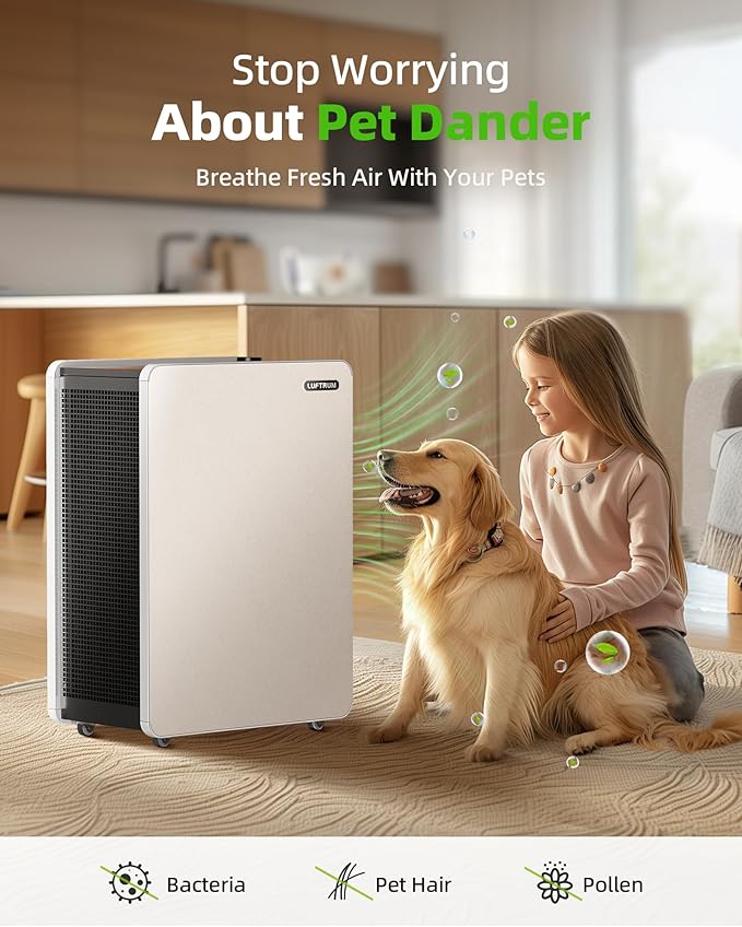 Air Purifier for Large Room: True HEPA Air Filter for Allergies Pets Asthma - Image 3