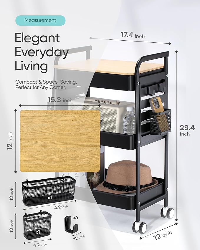 Art Cart with Tabletop & Pegboard - Image 6