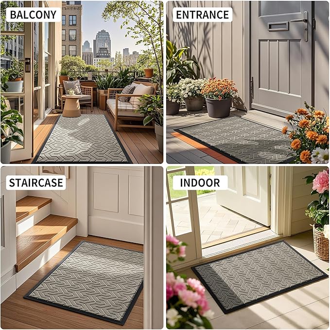 Yimobra Large Door Mat Outside Entrance 47x32, Waterproof Heavy Duty Outdoor - Image 6
