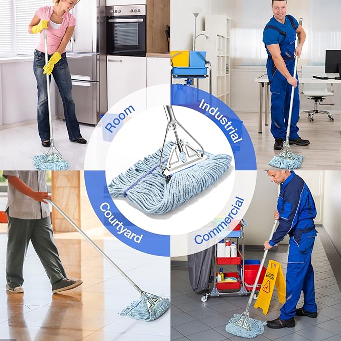 String Mop Heavy Duty for Floor Cleaning- Industrial Commercial Wet Mop - Image 6
