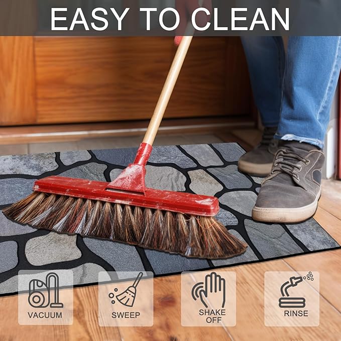 CHICHIC Welcome Door Mat 18X 30 Inch Front Doormat Outdoors - Image 5