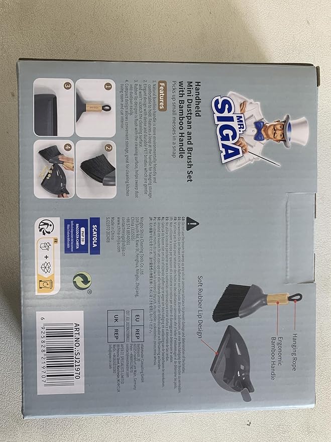 MR.SIGA Mini Dustpan and Brush Set, Portable Cleaning Brush and Dustpan Combo - Image 8