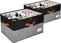 2 Pack Shoe Organizer for Closet, Adjustable Shoe Box Storage Containers by JHHBHV