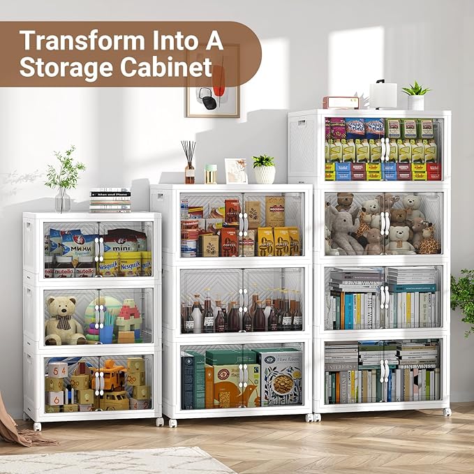 BROVIEW 300QT Extra Large Stackable Storage Bins, 75Gal Clear Plastic Closet - Image 9