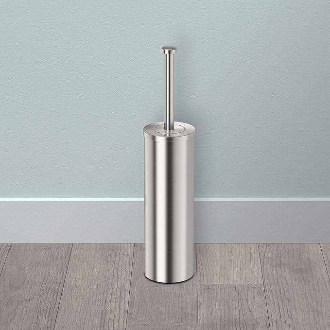 Gatco 1482 Latitude II Slender Toilet Brush Holder, Satin Nickel - Image 2