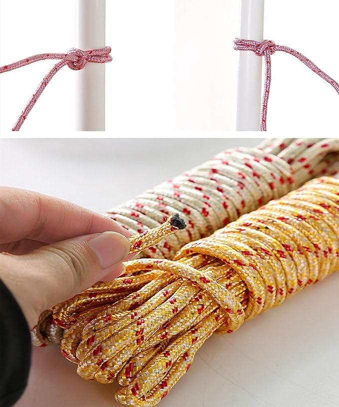 10M Heavy Duty Laundry Drying Clothesline Rope Portable Travel Nylon Cord - Image 3