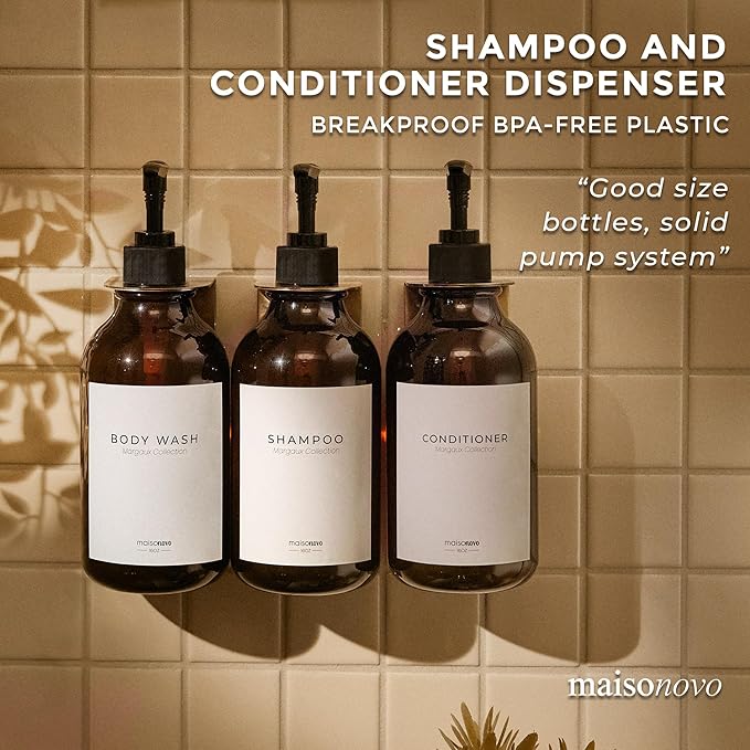 MaisoNovo Shampoo and Conditioner Dispenser - Image 3