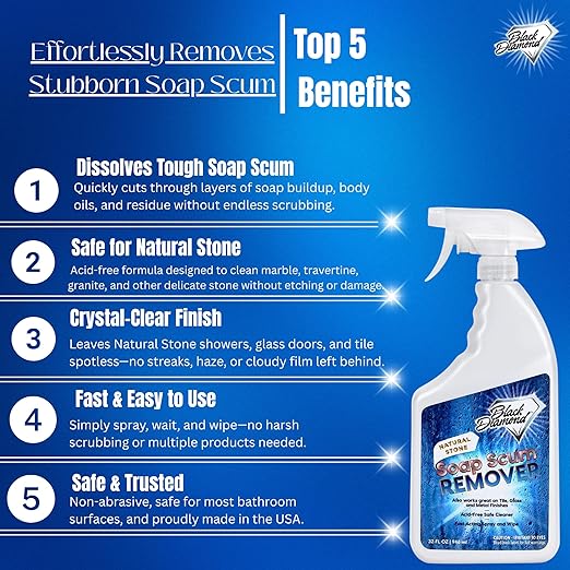 Black Diamond Stoneworks Shower Care Essentials –Natural Stone Shower Sealer - Image 5