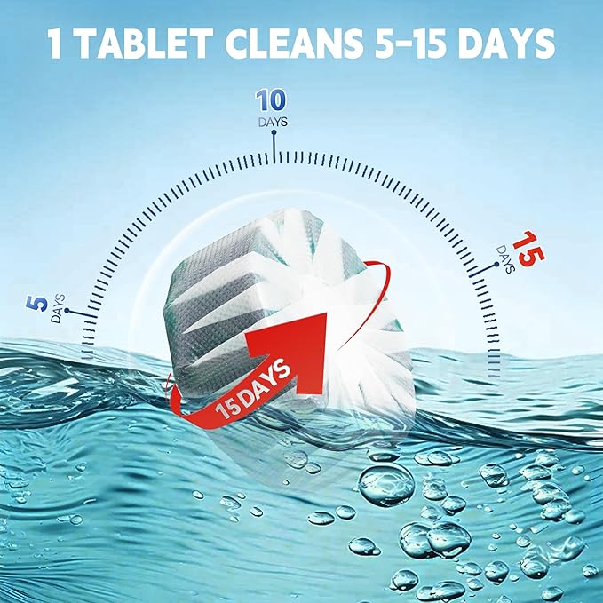 Toilet Bowl Cleaner Tablets, Automatic Toilet Bowl Cleaners, Long-Lasting - Image 6