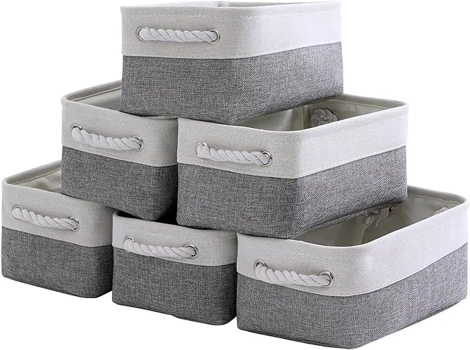 Fabric Storage Bins 12x8x5 inch by Sacyic
