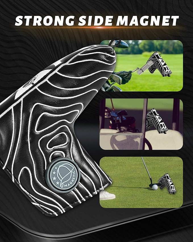 Big Teeth Golf Club Covers Full Set Driver Headcover Fairway Wood Hybrid Golf - Image 4