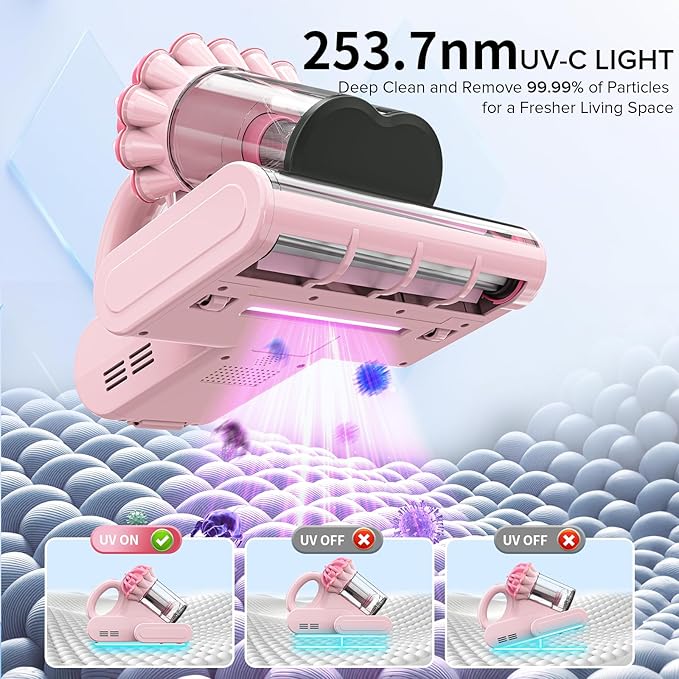 Belife M8 Mattress Vacuum Cleaner, 18Kpa Bed Vacuum Cleaner - Image 3