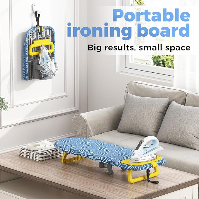 KINGBOARD Tabletop Ironing Board, Small Ironing Board - Image 9