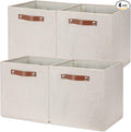 Temary Cube Storage Bins 12 Inch Storage Cubes 4PCs Fabric Organizer Bins Boxes by TEMARY