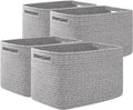 OIAHOMY 4 Pack Storage Baskets for Organizing, Cube Storage Bins for Shelves by MasterofSpaceOptimization