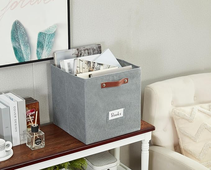 DECOMOMO Storage Cubes, Fabric Organizer Bins - Image 8