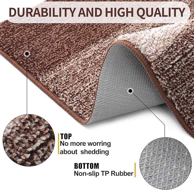 Kitinjoy Indoor Outdoor Door Mat, 36x24 Non-Slip Absorbent Dirt Trapper - Image 3