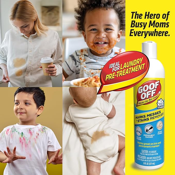 Goof Off Marks, Messes & Stains Remover, 8 fl. oz. Spray, Household Surface Safe - Image 2