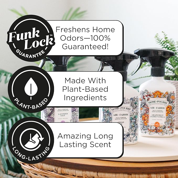 Home-Pourri Air + Fabric Multi-Purpose Odor Freshener Spray, 11 Fl Oz, Fresh - Image 4