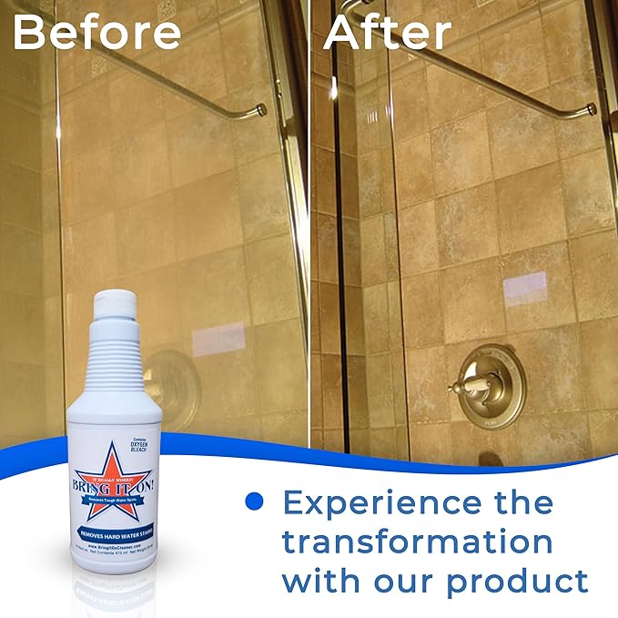 BRING IT ON! CLEANER Water Spot Remover Plus 2 Drill Brushes, Clean Tile - Image 8
