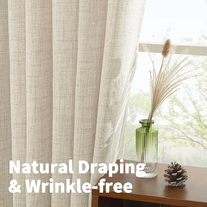 YoungsTex Linen Curtains 40 Inch Length - Image 5