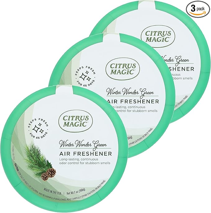 Citrus Magic Holiday Odor Absorbing Solid Air Freshener, Winter Wonder Green by CitrusMagic