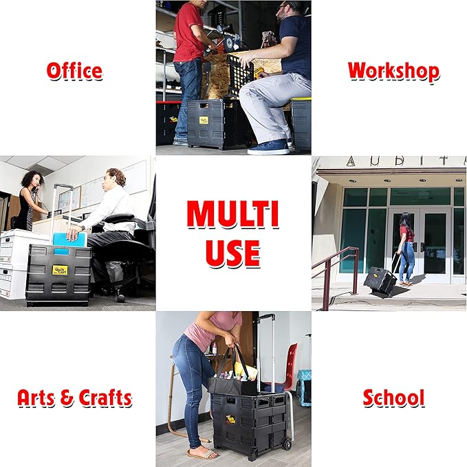 dbest products Quik Cart without Lid Travel Portable Mobile Storage Collapsible - Image 4