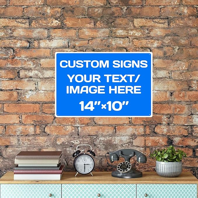 Repaly Personalized signs, Aluminum Weatherproof Metal Sign Multiple Sizes - Image 7