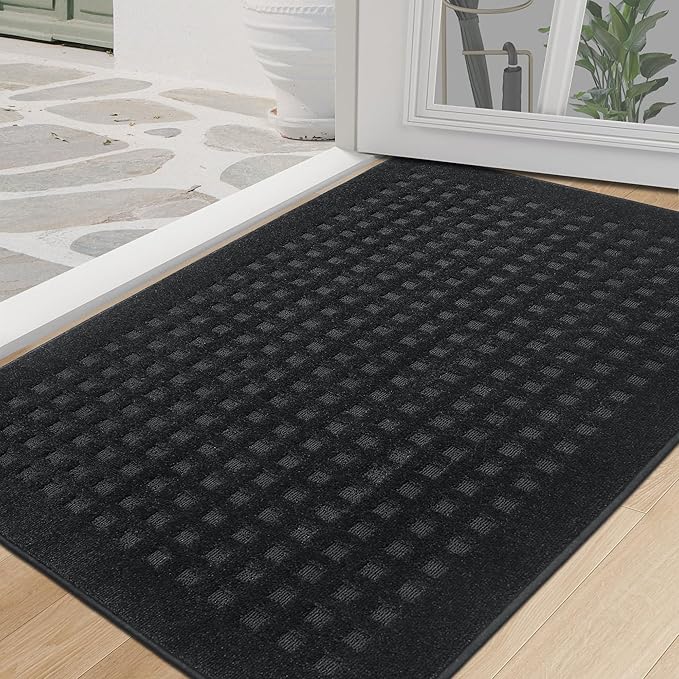 BEQHAUSE Waffle Door Mats Indoor 32"x48", Dog Mat by BEQHAUSE