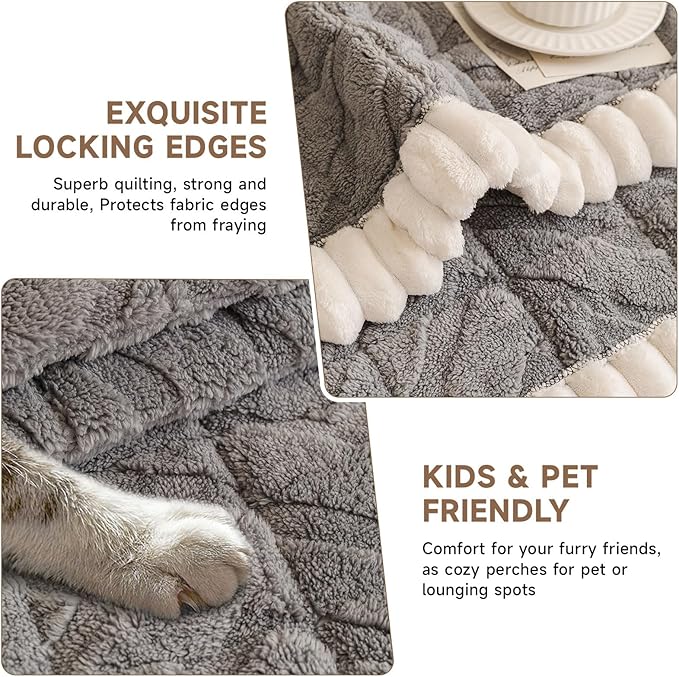 OTOB Couch Covers for 3 Cushion Couch Sofa Pet Friendly, Washable & Non Slip - Image 4