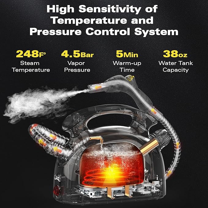Steam Cleaner, 248°F High-Temperature Steam - Image 3