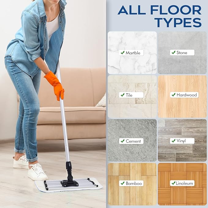 Matthew 18'' 36Pcs Microfiber Spray Mop Replacement Pads Heads - Image 4