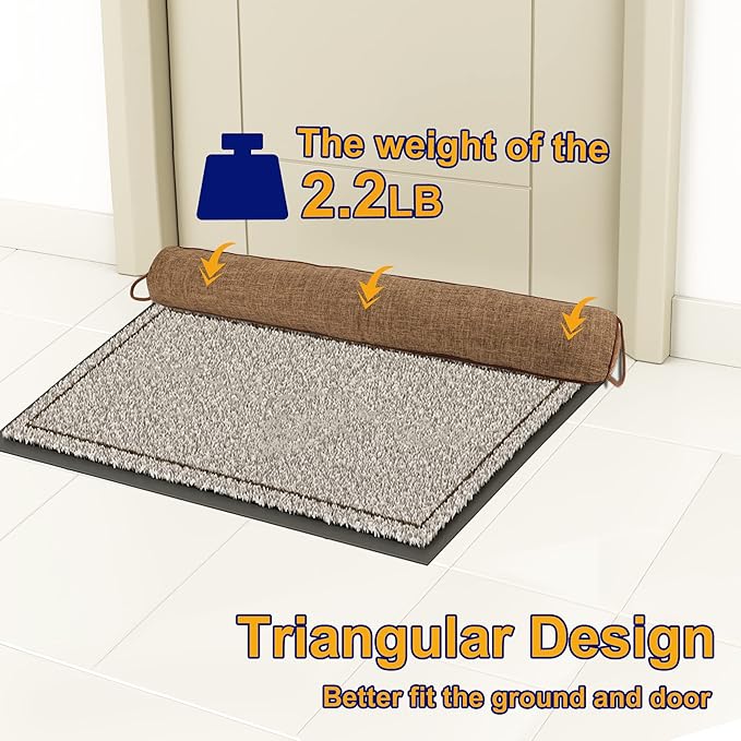 NABOWAN 30" Weighted Under Door Draft Stopper -Triangular Door Draft Blocker - Image 4