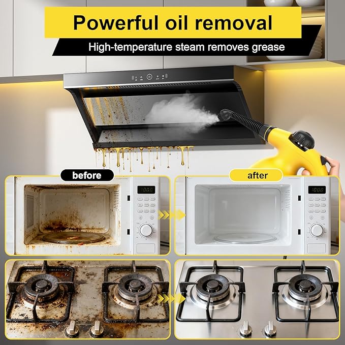 Handheld Steam Cleaner for Home, Powerful Pressurized Steam Cleaner Natural - Image 6