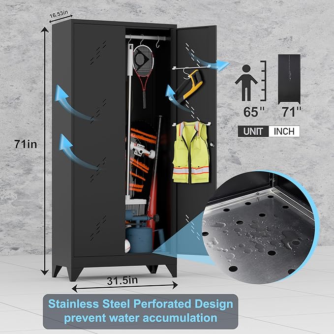 71'' Metal Storage Cabinet - Image 2